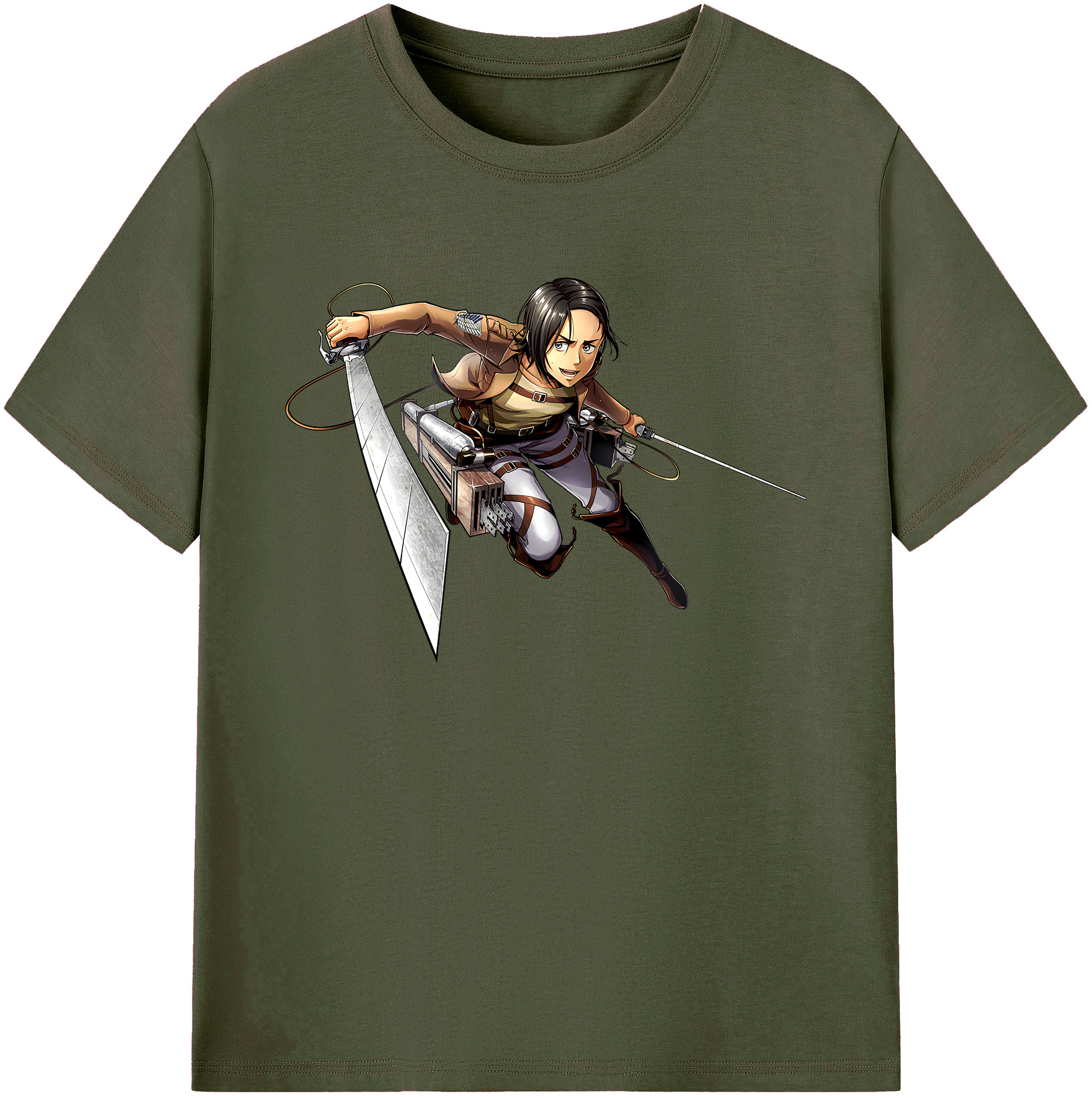 （画像用） 進撃の巨人 Attack on Titan 綿100％ メンズ半袖Tシャツ｜肌触りやわらか＆通気性